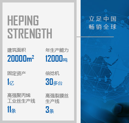 徐州和平化纖有限公司，丙綸工業(yè)絲，裂膜工業(yè)絲，丙綸高強(qiáng)絲，聚丙烯高強(qiáng)絲，高強(qiáng)丙綸網(wǎng)絡(luò)絲